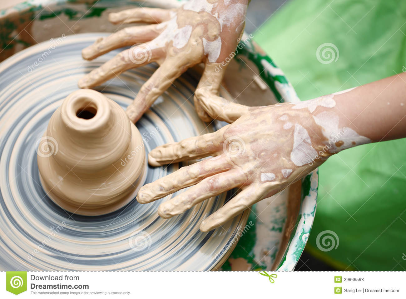 Child Hands Making Pottery Royalty Free Stock Photos   Image  29966598