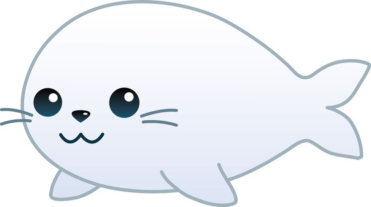 Cute Jellyfish Clipart My Free Clip Art Of A Cute Little Baby Seal    