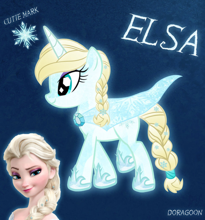 Elsa Pony From Frozen By Doragoon On Deviantart