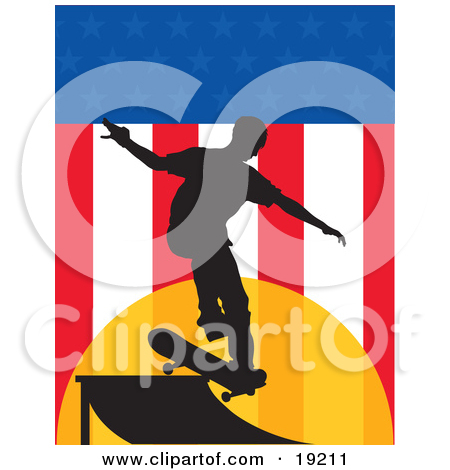 Free  Rf  Clipart Illustration Of A Half American Half German Flag