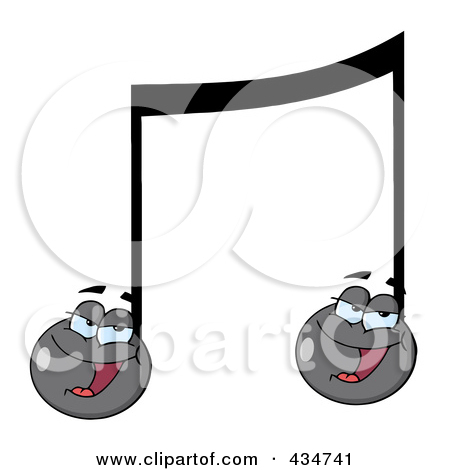 Free  Rf  Clipart Illustration Of Singing Music Notes   2 By Hit Toon