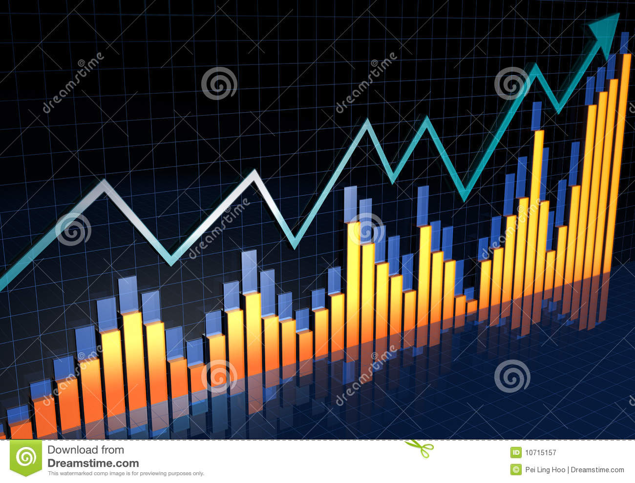 Free Stock Photography  Financial Report Bussiness Growth Concept