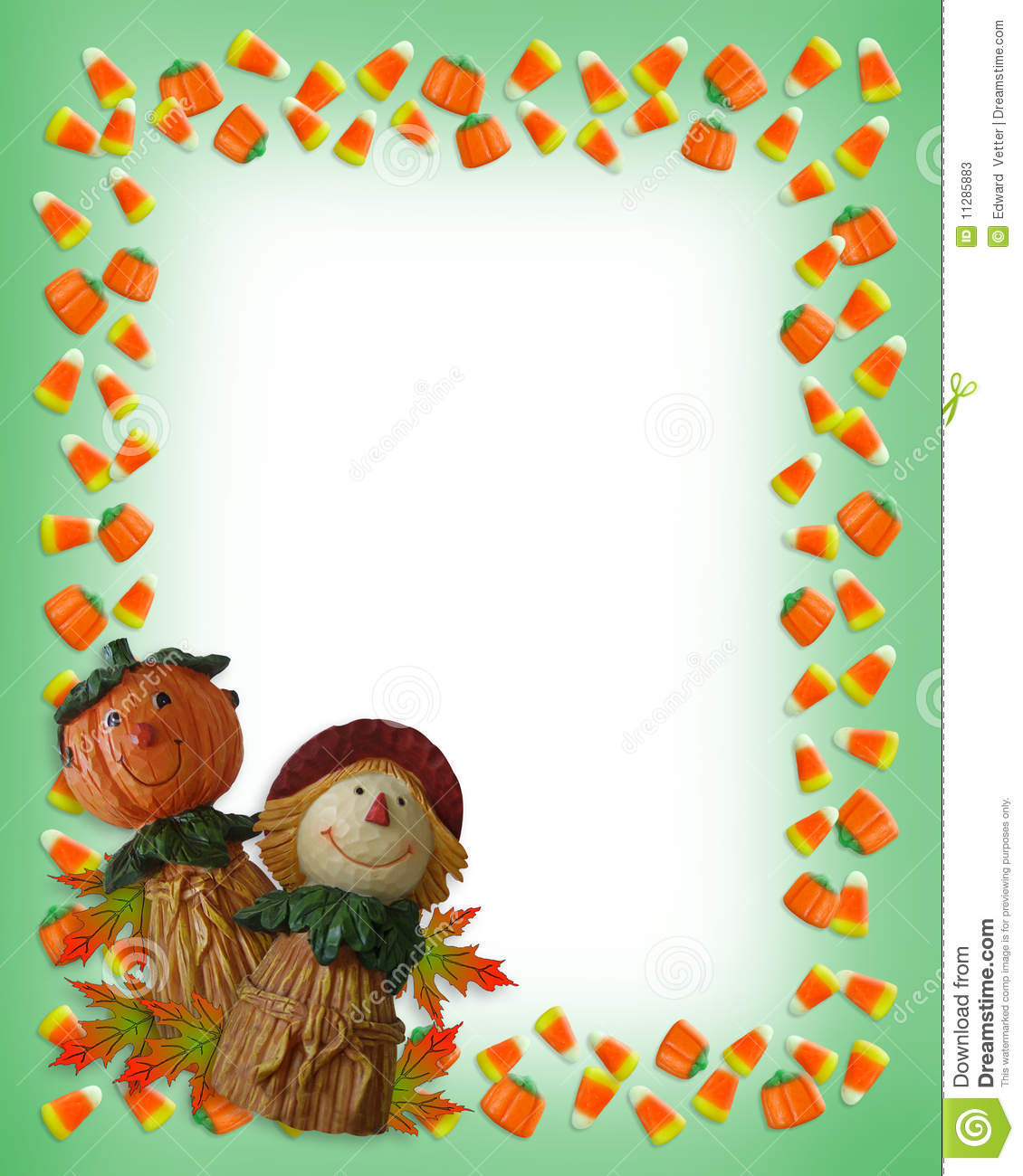Image And Illustration Composition Halloween Border Fall Background