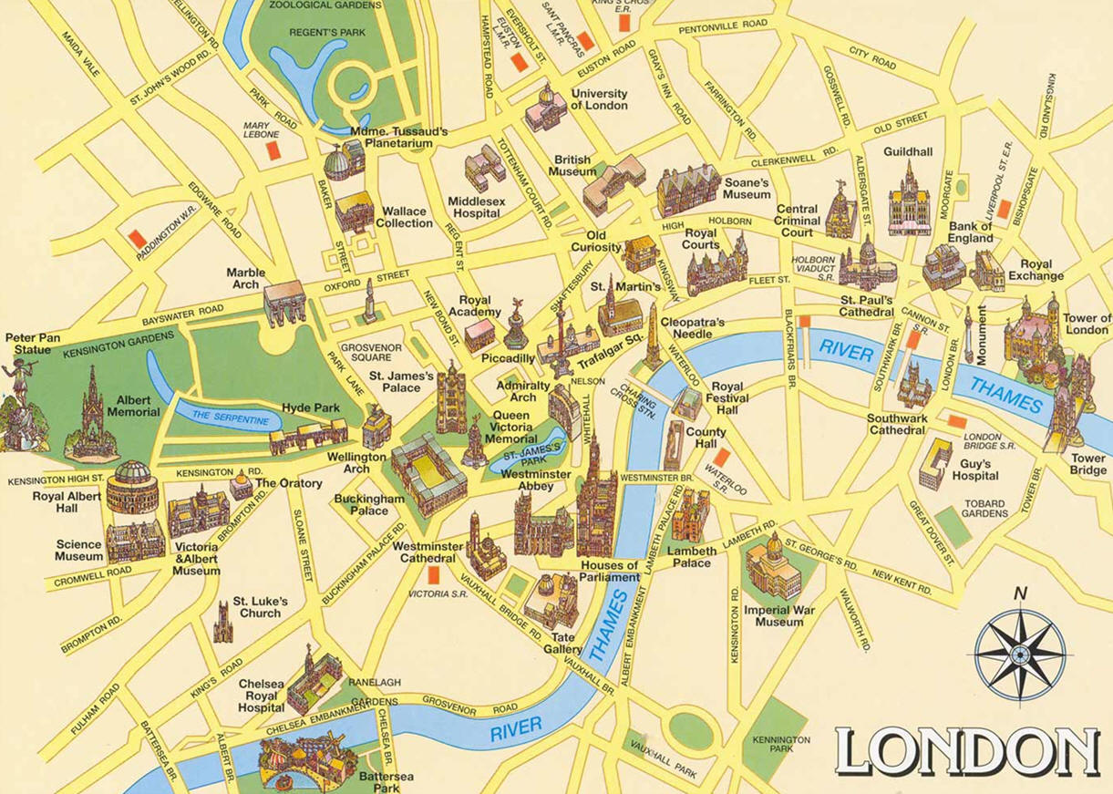Mapa De Londres Plano Y Callejero De Londres   101viajes Com