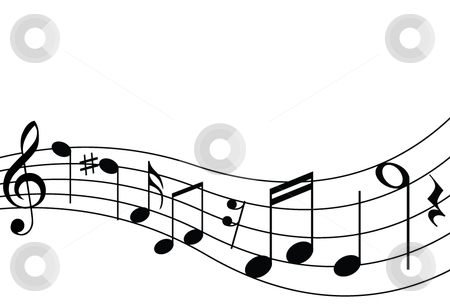 Musical Notes And Staff Stock Vector Clipart Musical Notes Including