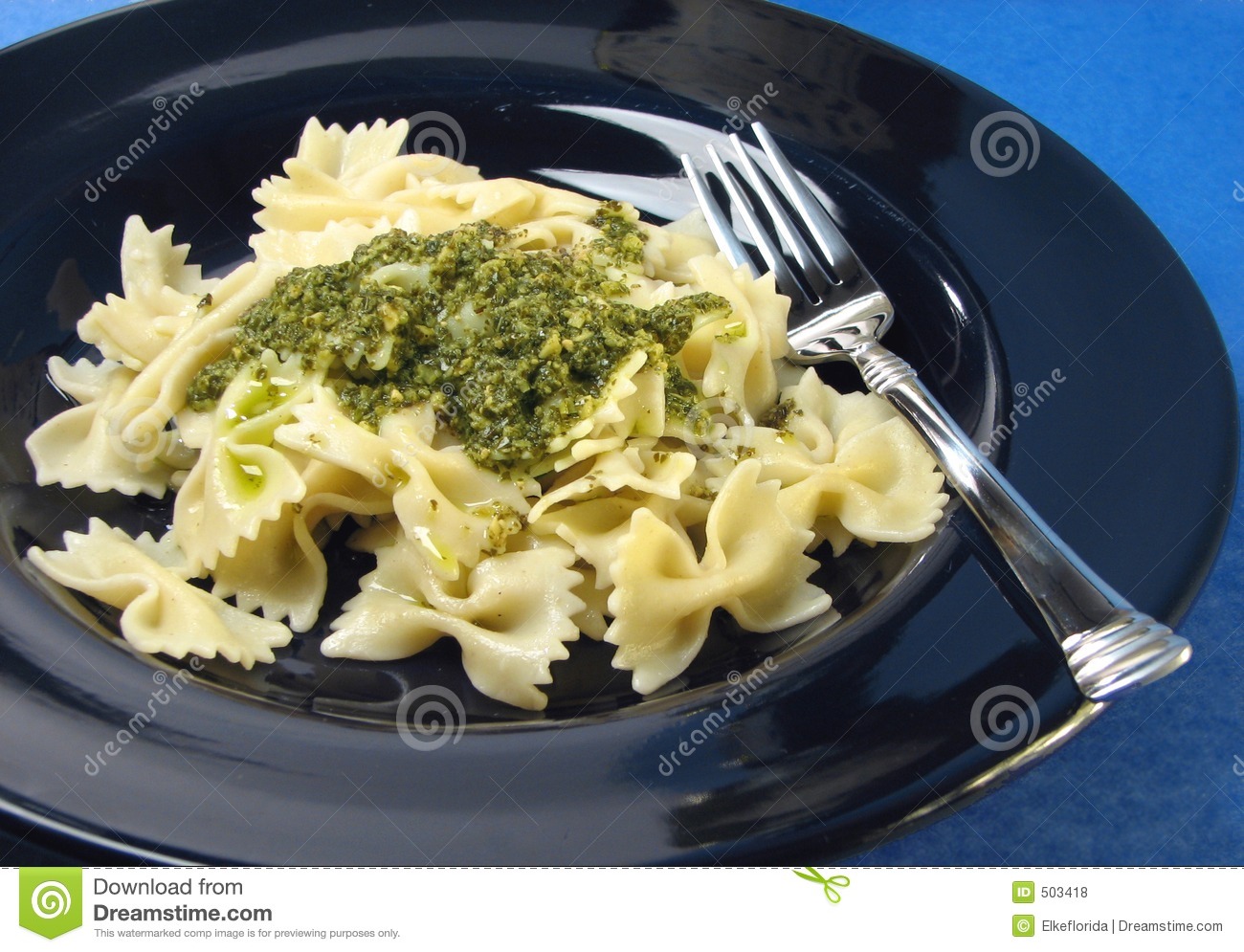 Pesto Pasta Dinner Royalty Free Stock Photos   Image  503418