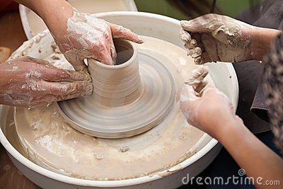 Pottery Throwing Wheel Royalty Free Stock Images   Image  21601589