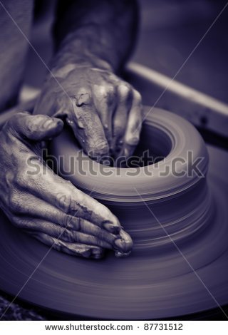 Pottery Wheel Clipart Hands Working On Pottery Wheel