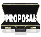 Proposal Sales Presentation Open Briefcase Royalty Free Stock Photo