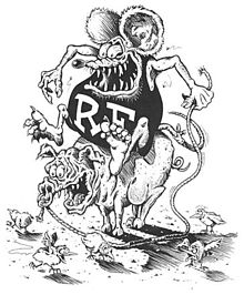 Rat Fink By Steve Fiorilla For An Ed Roth Catalog Cover