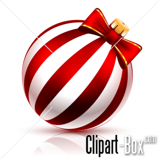Related Christmas Ball With Stripes Cliparts