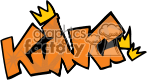 Royalty Free Graffiti King Writing Clipart Image Picture Art   372424