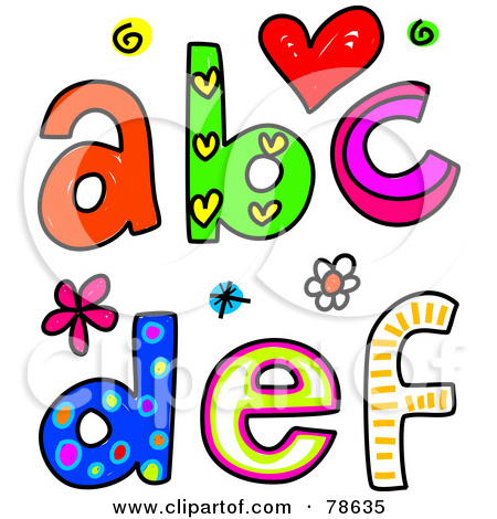 Royalty Free  Rf  Clipart Illustration Of Colorful Letters A B C D