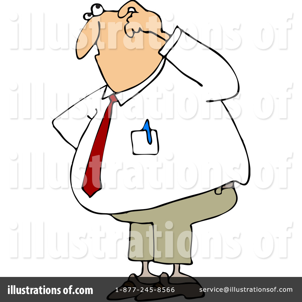 Royalty Free  Rf  Confused Clipart Illustration By Dennis Cox   Stock