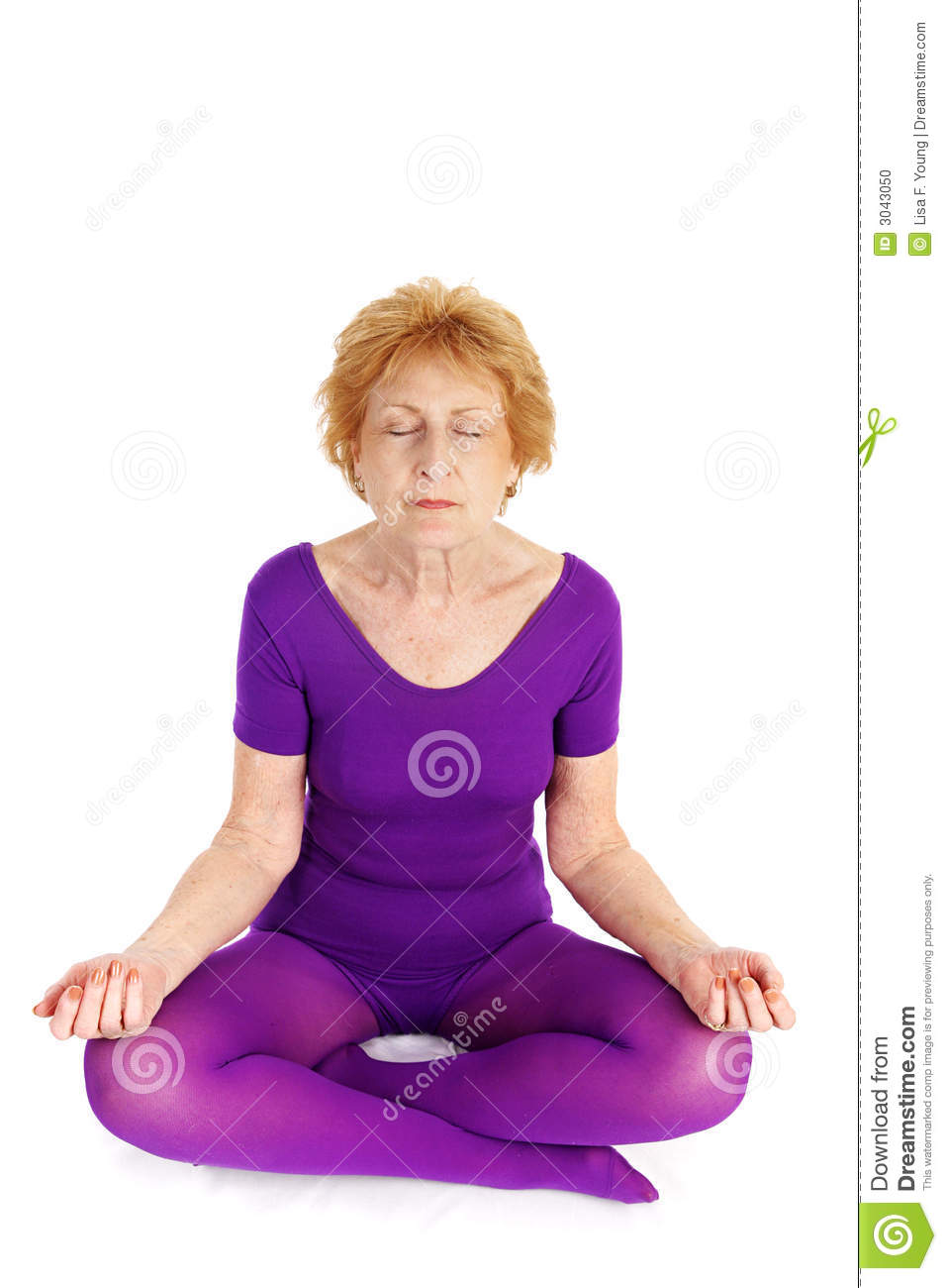 Senior Yoga   Meditation Stock Photo   Image  3043050
