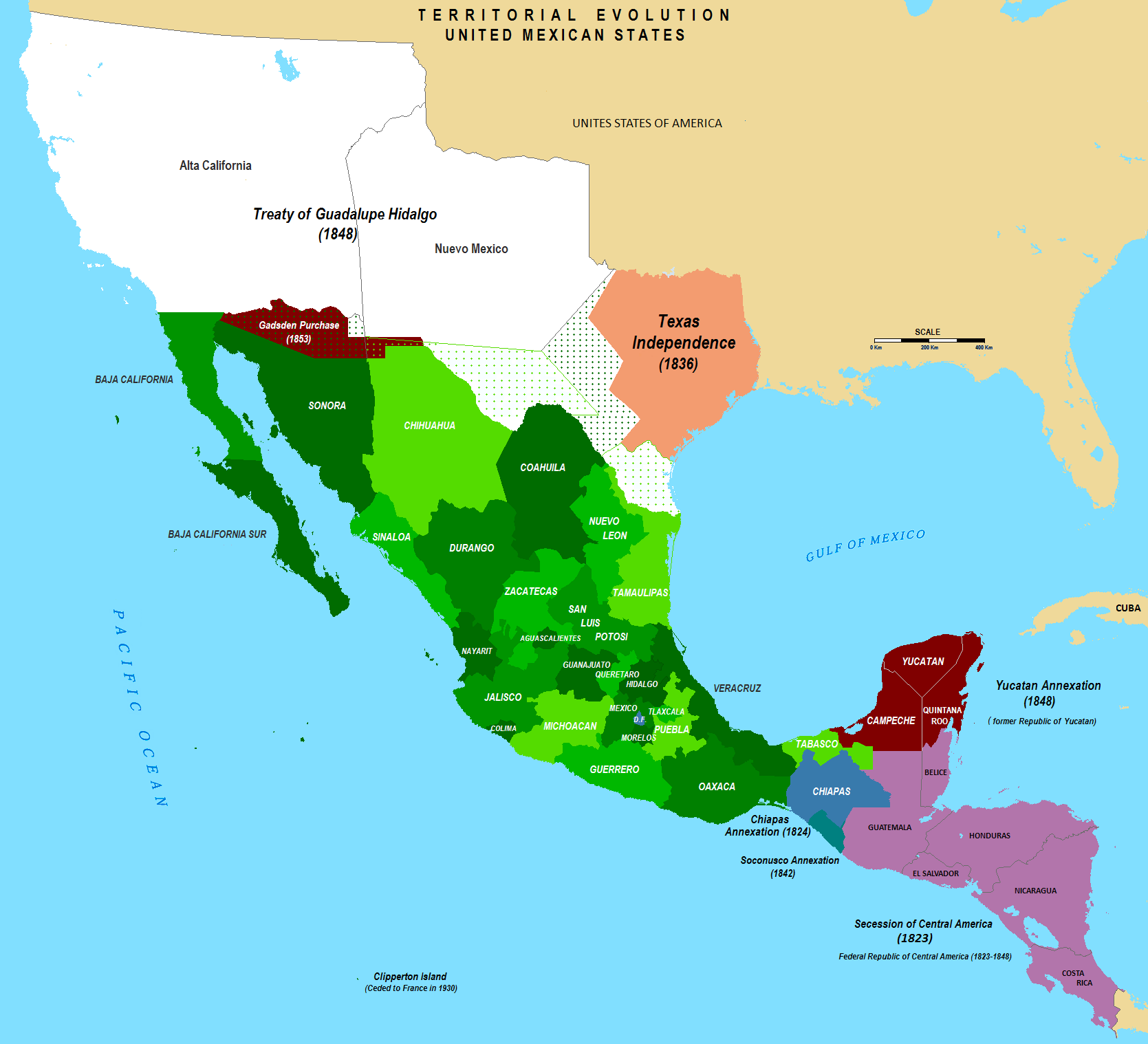 The Following Map Shows The Original Territory Of Mexico And The    
