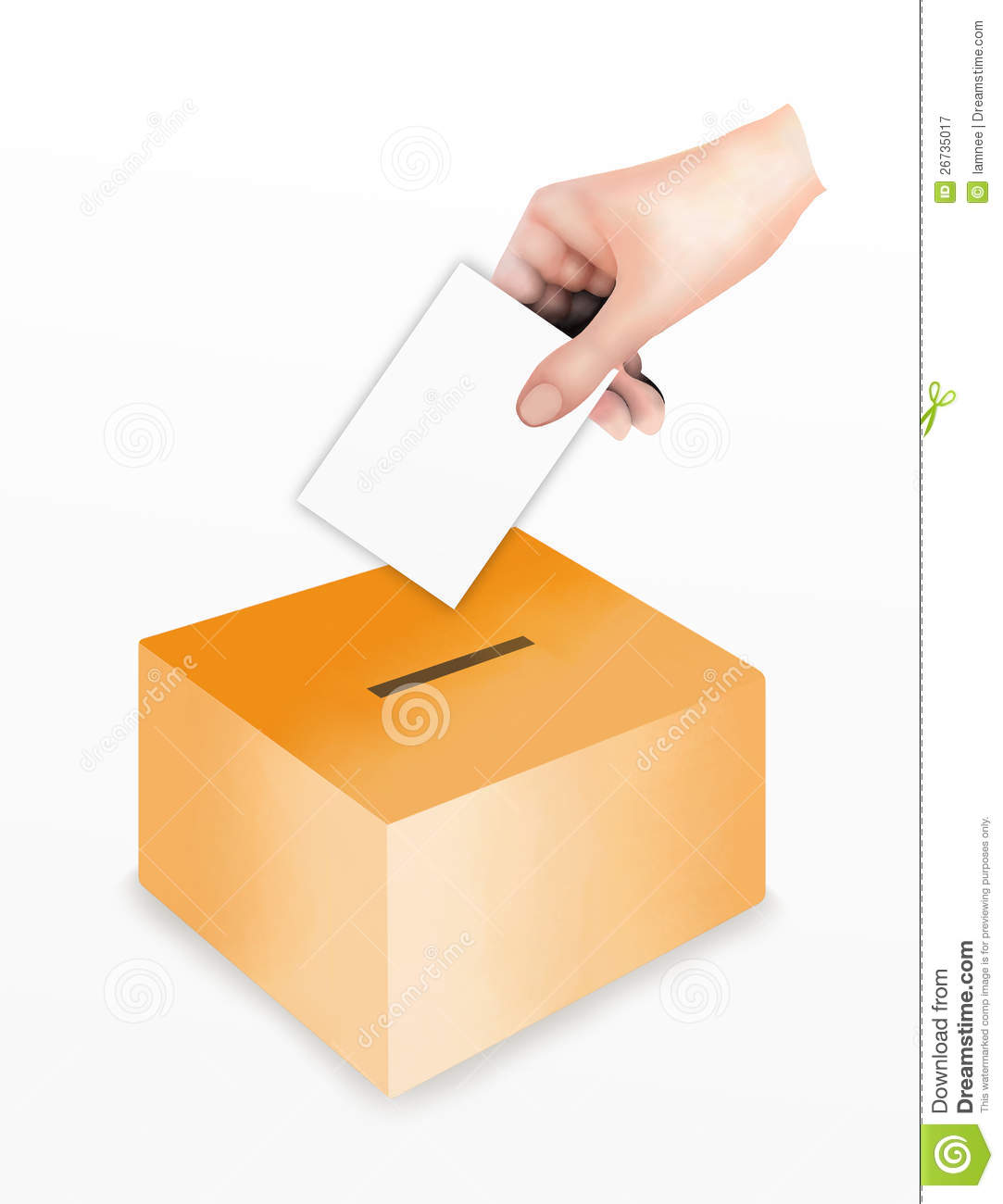 Voting Ballot Clipart Hand Putting A Voting At The