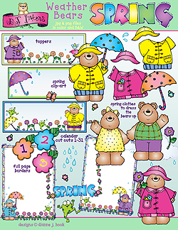     Weather Bears Help You Teach Share A Smile About The Seasons Weather