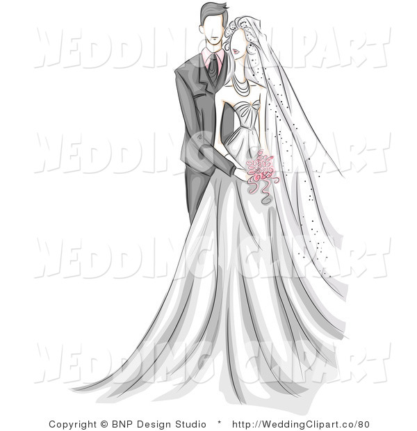 Wedding Couple Standing Together Wedding Clip Art Bnp Design Studio