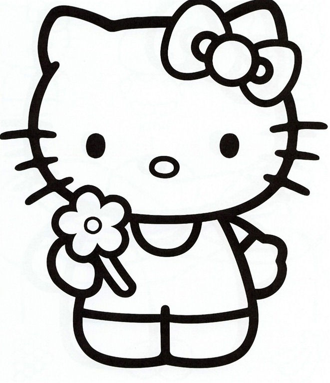 Free Printable Hello Kitty Coloring Pages   Free Printable Hello