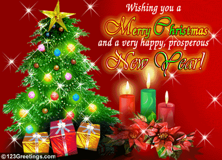 Merry Christmas  N Happy New Year  Free Spirit Of Christmas Ecards