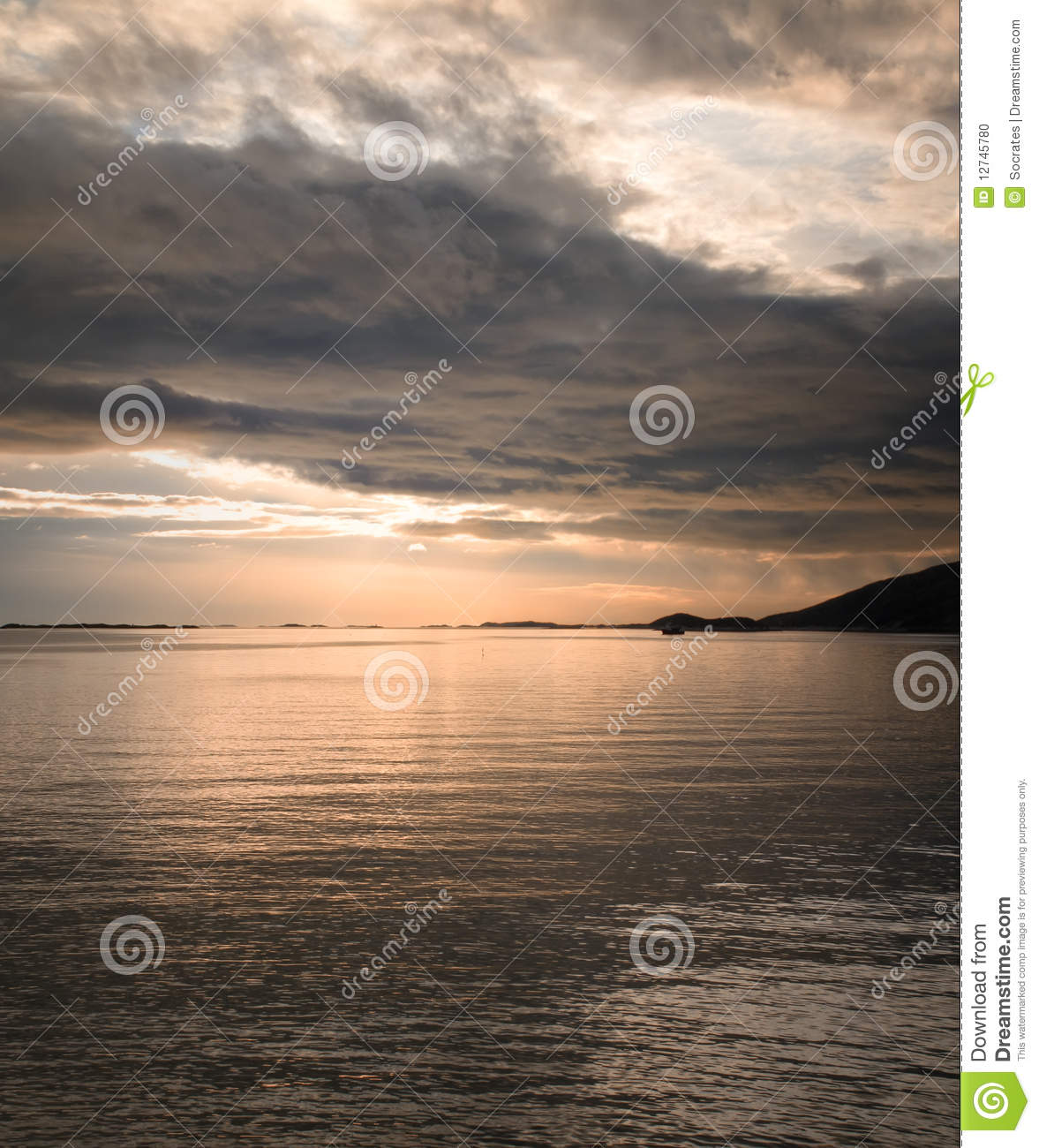 More Similar Stock Images Of   Midnight Sun In Norway  