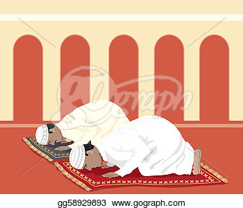 Muslim Boy Praying Clipart Muslim Prayer Beads   Royalty