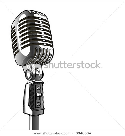 Old School Microphone Vector Microphone Vector