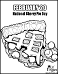 Piece Of Cherry Pie Colouring Pages
