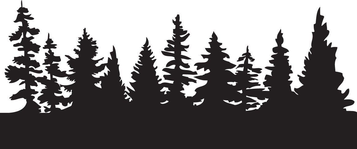 Pine Forest Tree Silhouette Pine Forest Mask Jpg