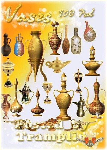 Psd Images Clip Art Vases Oriental Lamps Pots And Vessels