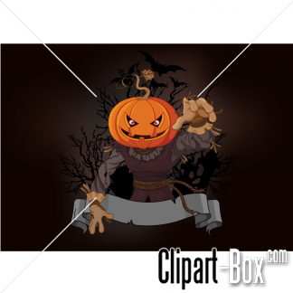 Related Halloween Carecrow Banner Cliparts