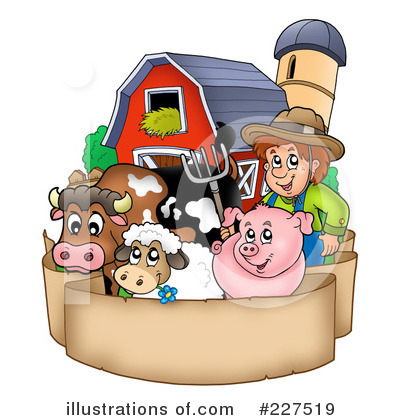 Royalty Free Rf Farm Animals Clipart Illustration By Visekart