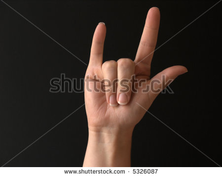 Shutterstock Comsign Language For I Love