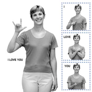 Sign Language I Love You Clip Art