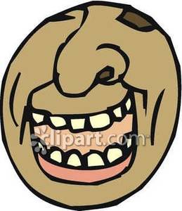 Smiling Person S Nose And Mouth   Royalty Free Clipart Picture