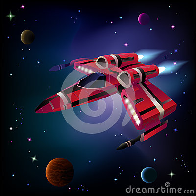Spaceship Planets And Space  Royalty Free Stock Photo   Image