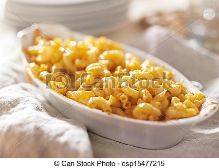 Stock Photo   Bowl Of Baked Macaroni And Cheese   Stock Image Images