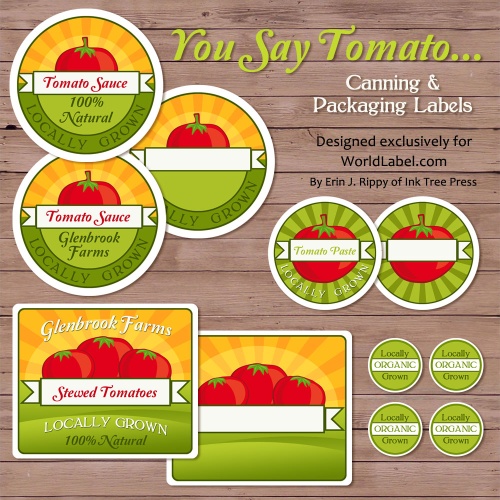 Tomato Canning Jars Labels For Your Farmers Market Stand   Worldlabel