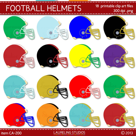 18 Football Clipart Helmets In School Colors Fall Clip Art High School