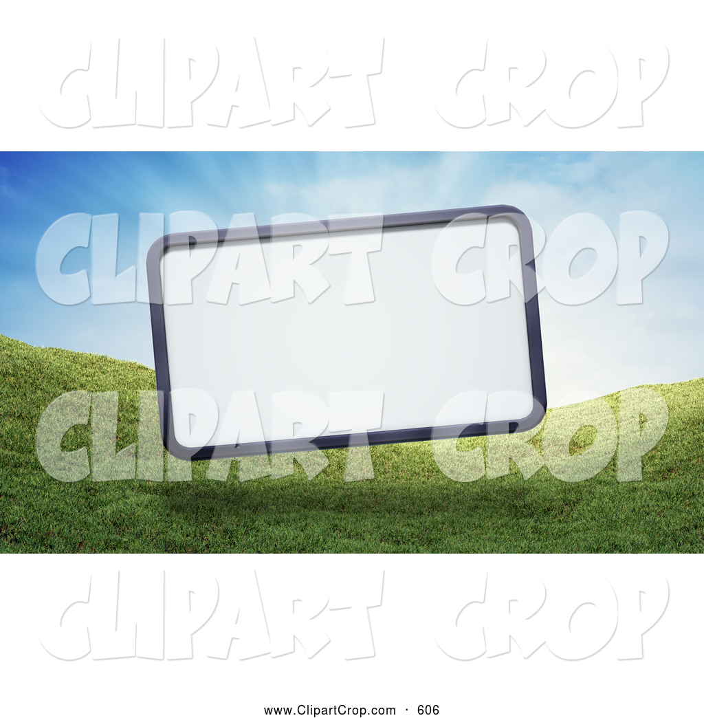 3d Billboard Over Hills River And Sunset Landscapes Rural Night And    