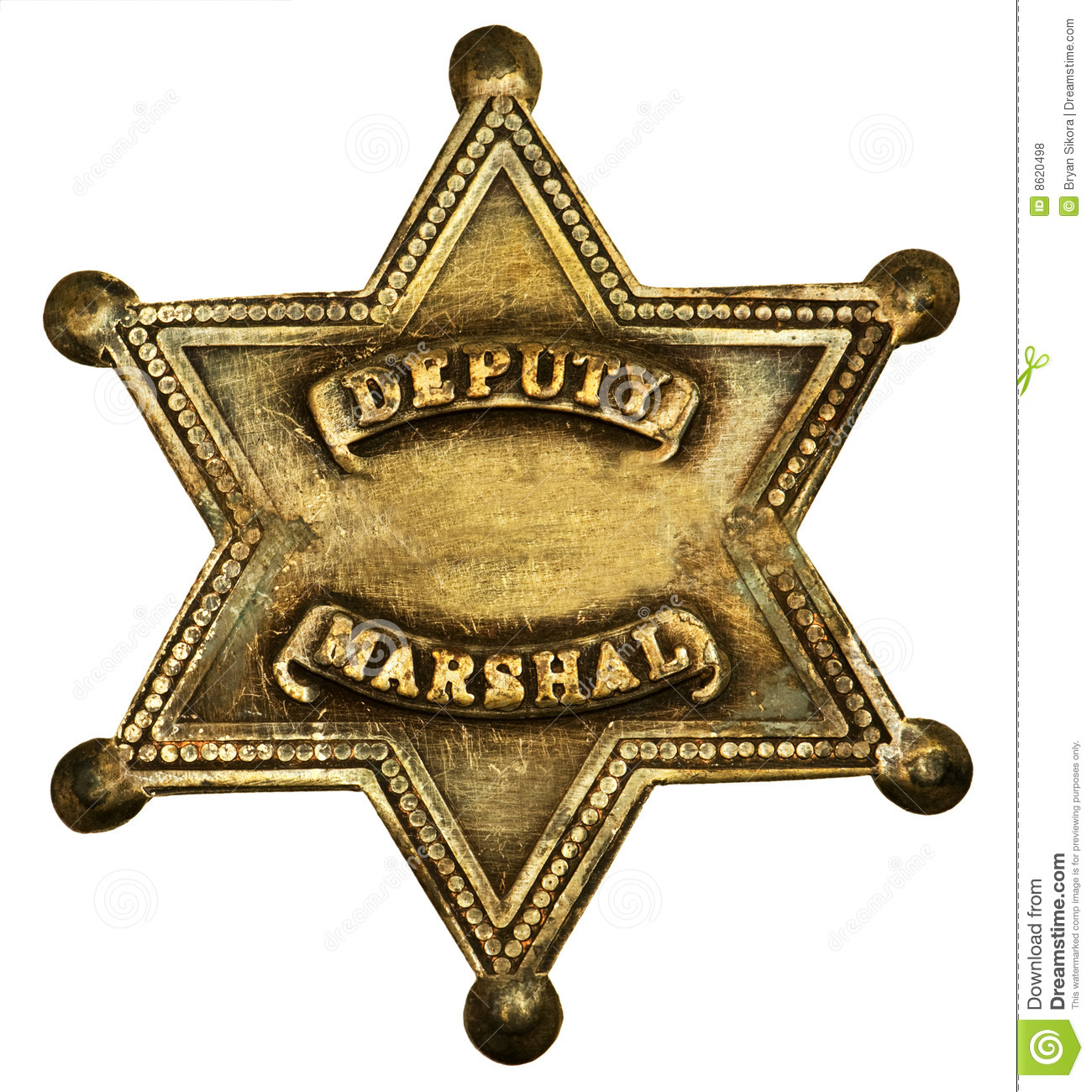 Authentic Deputy Marshall Badge Royalty Free Stock Photos   Image