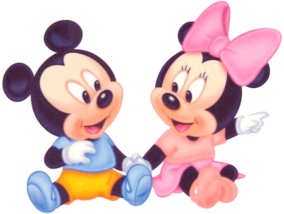 Baby Mickey   Minnie Clipart