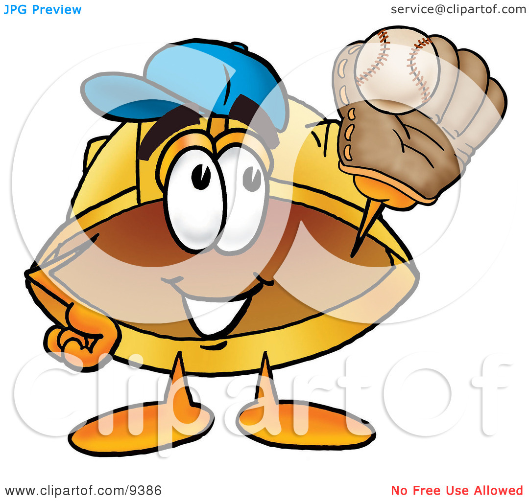     Mascot Cartoon Character Catching A Baseball With A Glove By Toons4biz