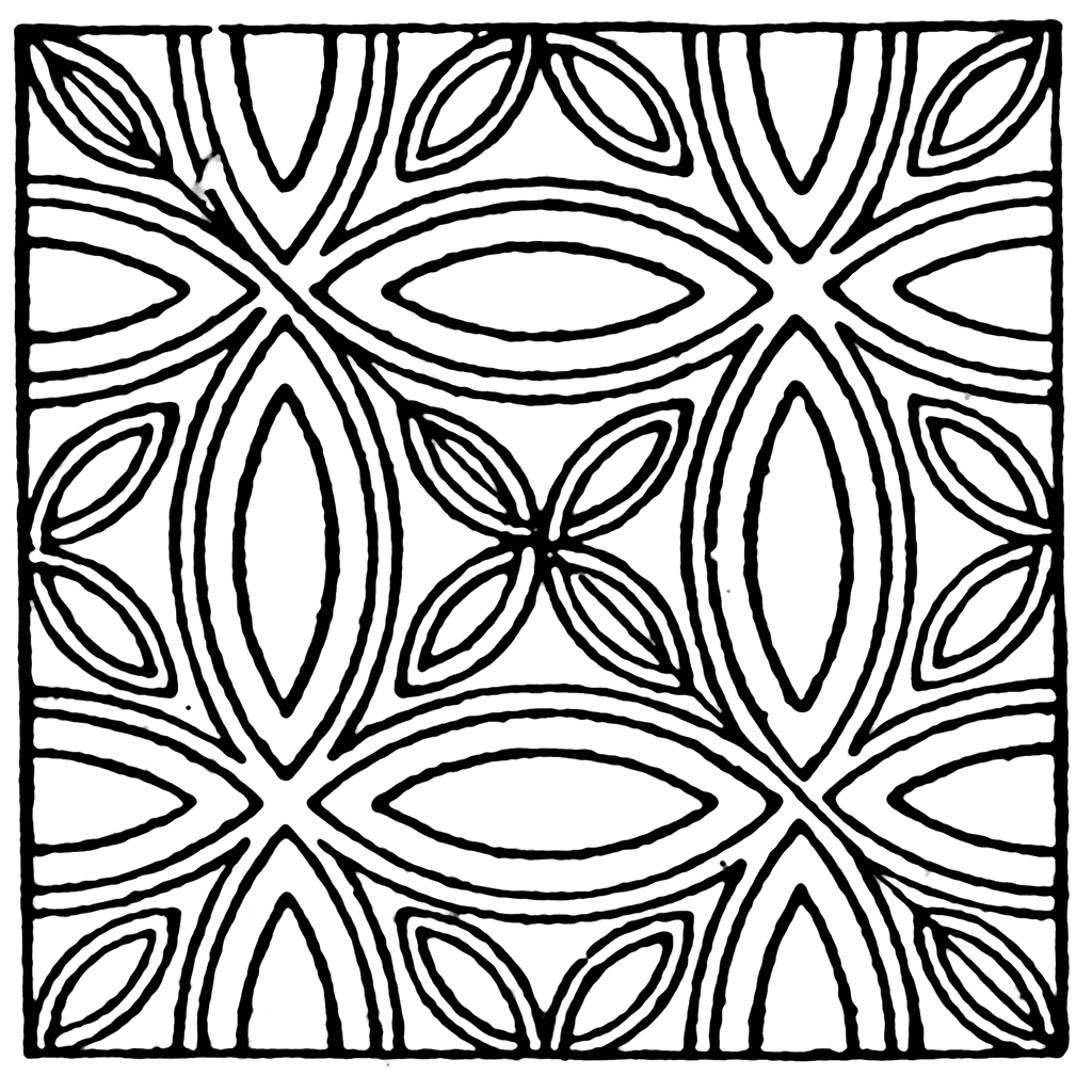 Medieval Tile Circle Pattern   Clipart Etc