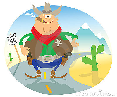 More Similar Stock Images Of   Cartoon Sheriff Holding Sign