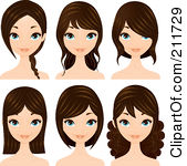 Royalty Free  Rf  Pretty Girl Clipart Illustrations Vector Graphics