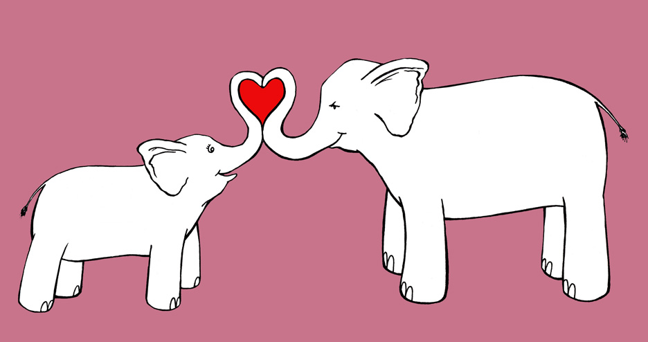 This Is A Mom And Baby Elephant Drawing I Recently Did For Forest Home