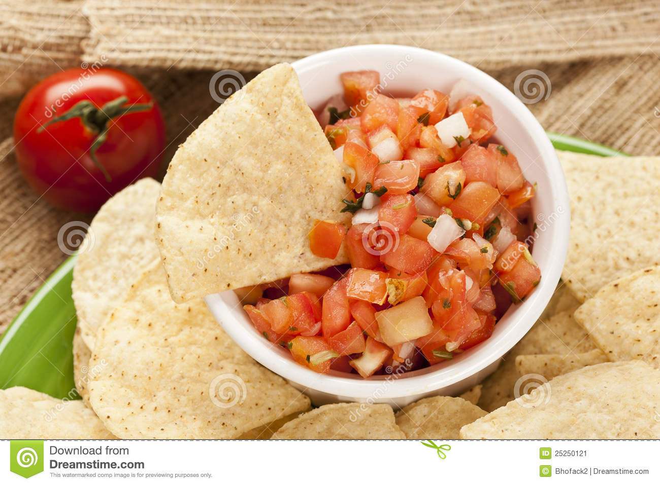 Tortilla Chips And Salsa Stock Image   Image  25250121