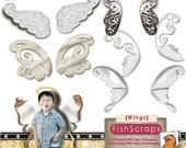 Angel Wings Digital Scrapbook Embellishments Clip Art For Atc